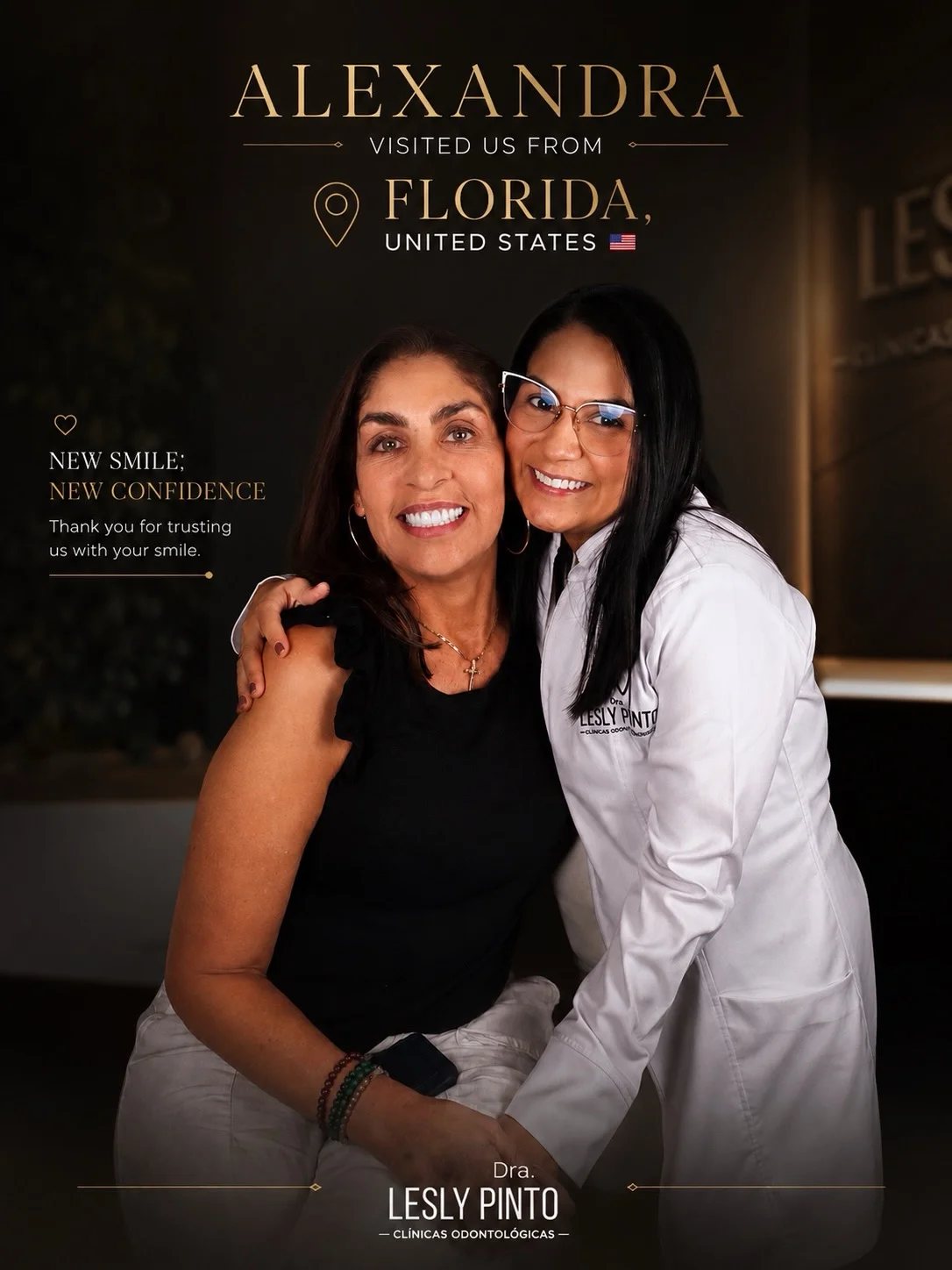 Female patient before/after porcelain veneers